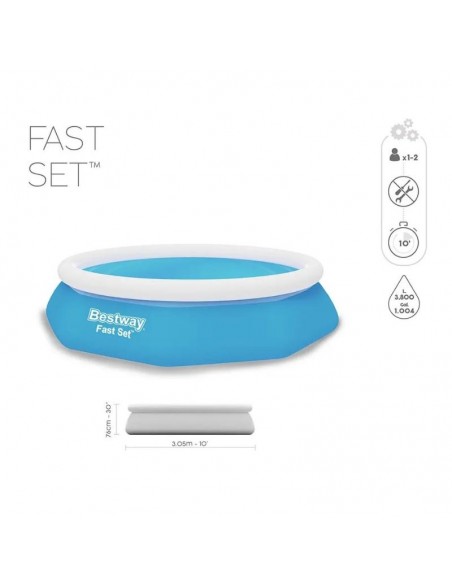 Piscine extérieure familiale Bestway Fast Set 3 mètres Piscine extérieure familiale Bestway Fast Set 3 mètres