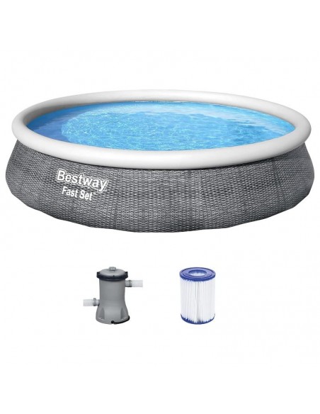 Piscine Fast Set 396 x 84 cm PVC renforcé haute résistance Piscine Fast Set 396 x 84 cm PVC renforcé haute résistance