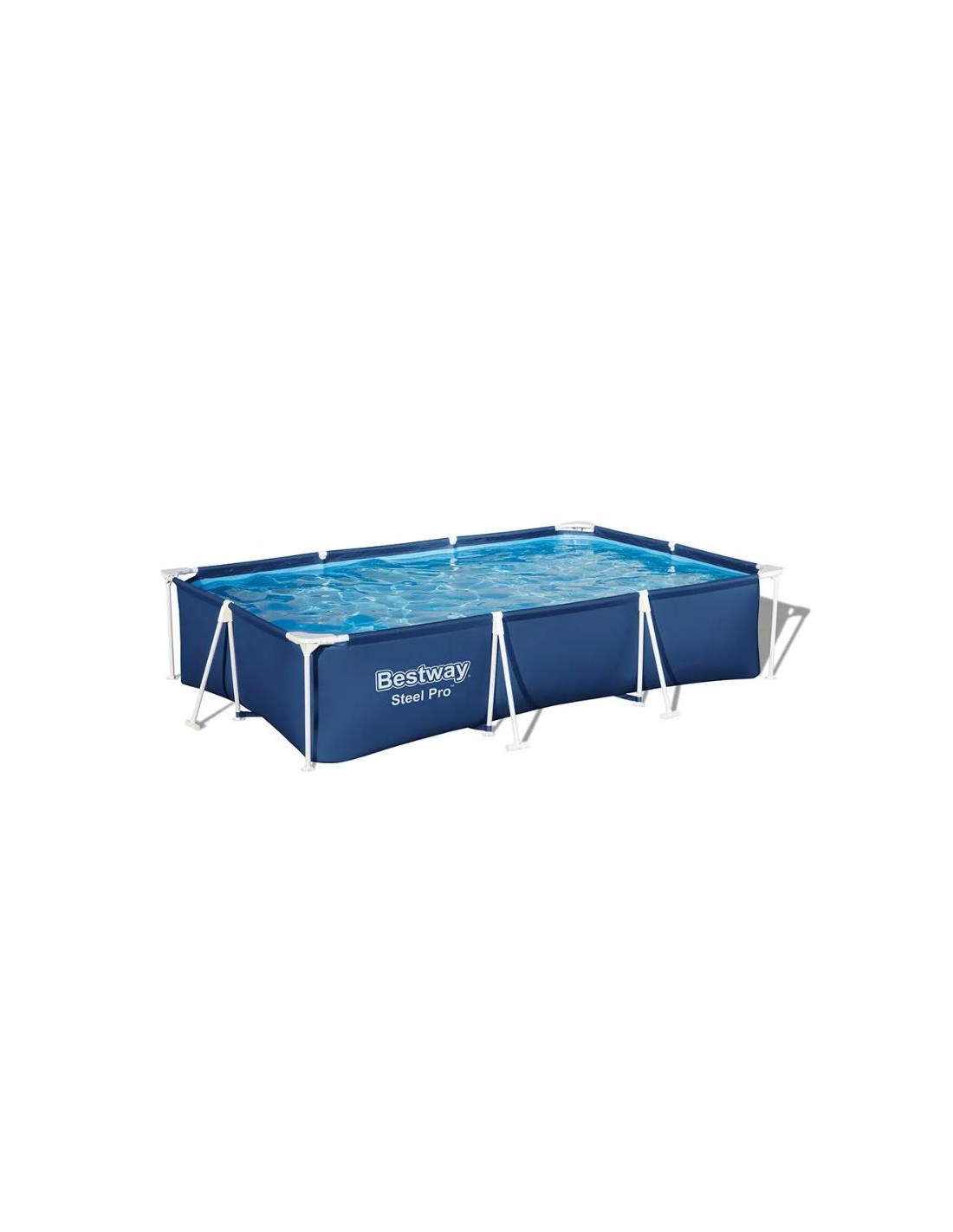 Piscine Hors Sol Bestway Steel Pro vue jardin été