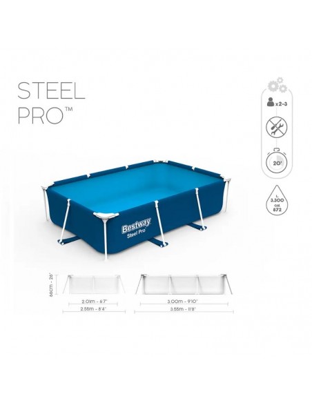 Piscine acier hors sol Bestway installation rapide familiale Piscine acier hors sol Bestway installation rapide familiale
