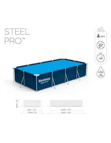 piscine jardin Bestway Steel Pro 4 mètres robuste été piscine jardin Bestway Steel Pro 4 mètres robuste été