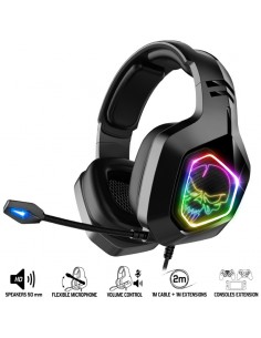 CASQUE MICRO SPIRIT OF GAMER H50 BLACK EDITION RGB /NOIR (MIC-EH50BK) 2