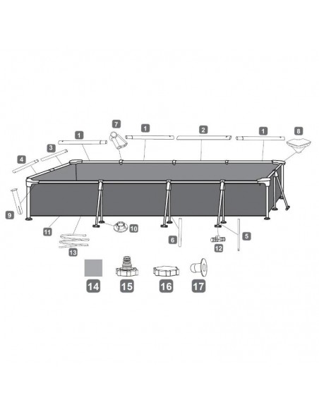 Bestway Steel Pro 56424 piscine jardin avec système filtration Bestway Steel Pro 56424 piscine jardin avec système filtration