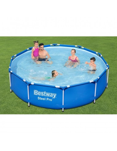 Piscine Bestway Steel Pro 56677 détente familiale jardin Piscine Bestway Steel Pro 56677 détente familiale jardin