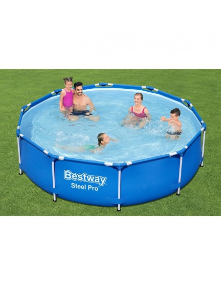 Piscine Bestway Steel Pro 56677 détente familiale jardin Piscine Bestway Steel Pro 56677 détente familiale jardin