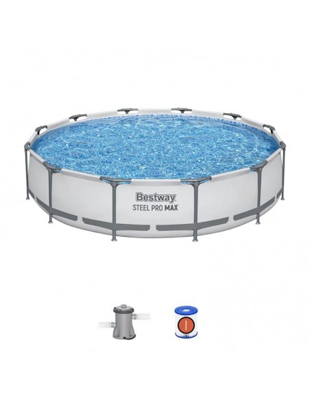 Piscine tubulaire Bestway 3.66 x 0.76 avec pompe filtration Piscine tubulaire Bestway 3.66 x 0.76 avec pompe filtration