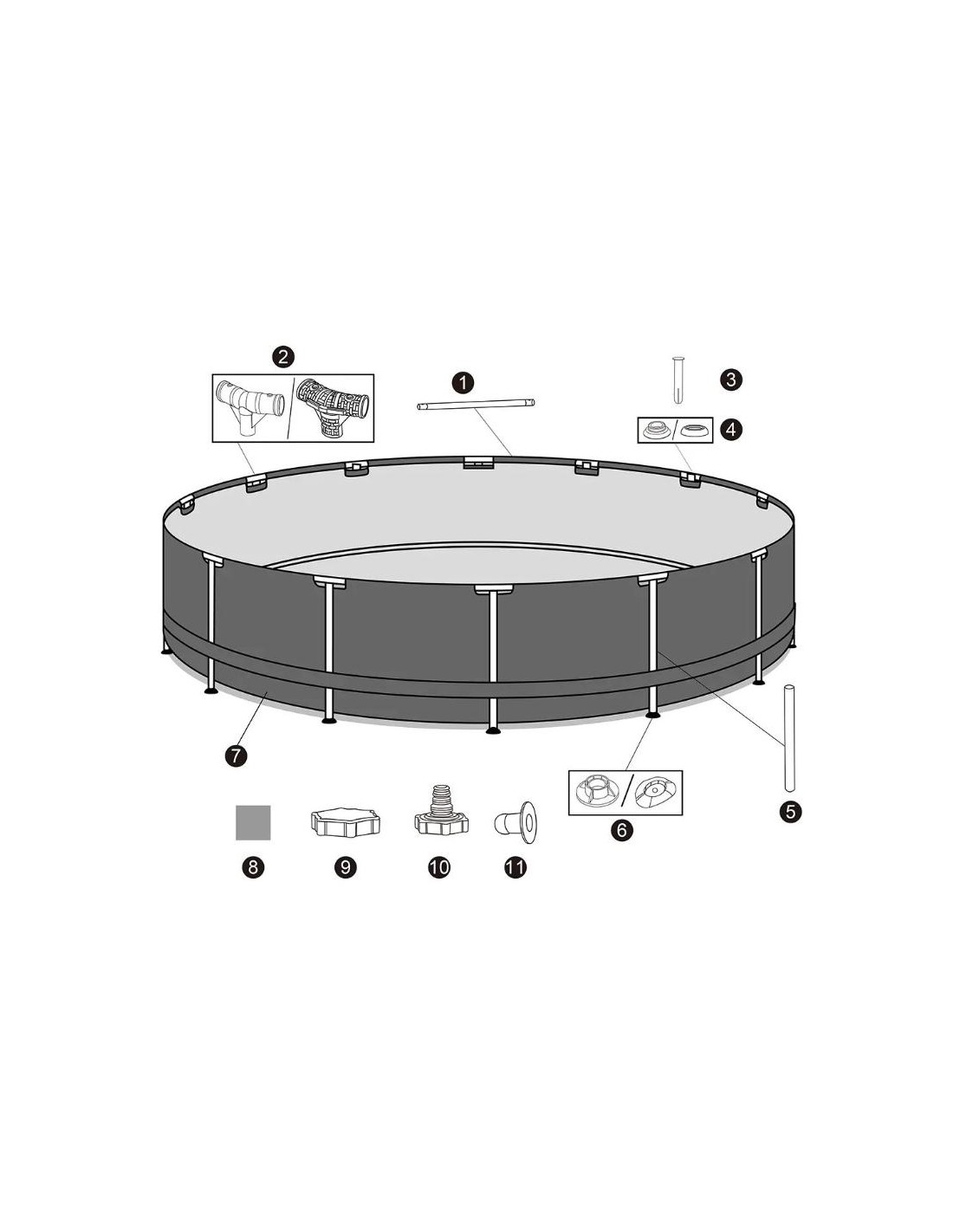 Piscine Bestway avec pompe de filtration eau propre claire