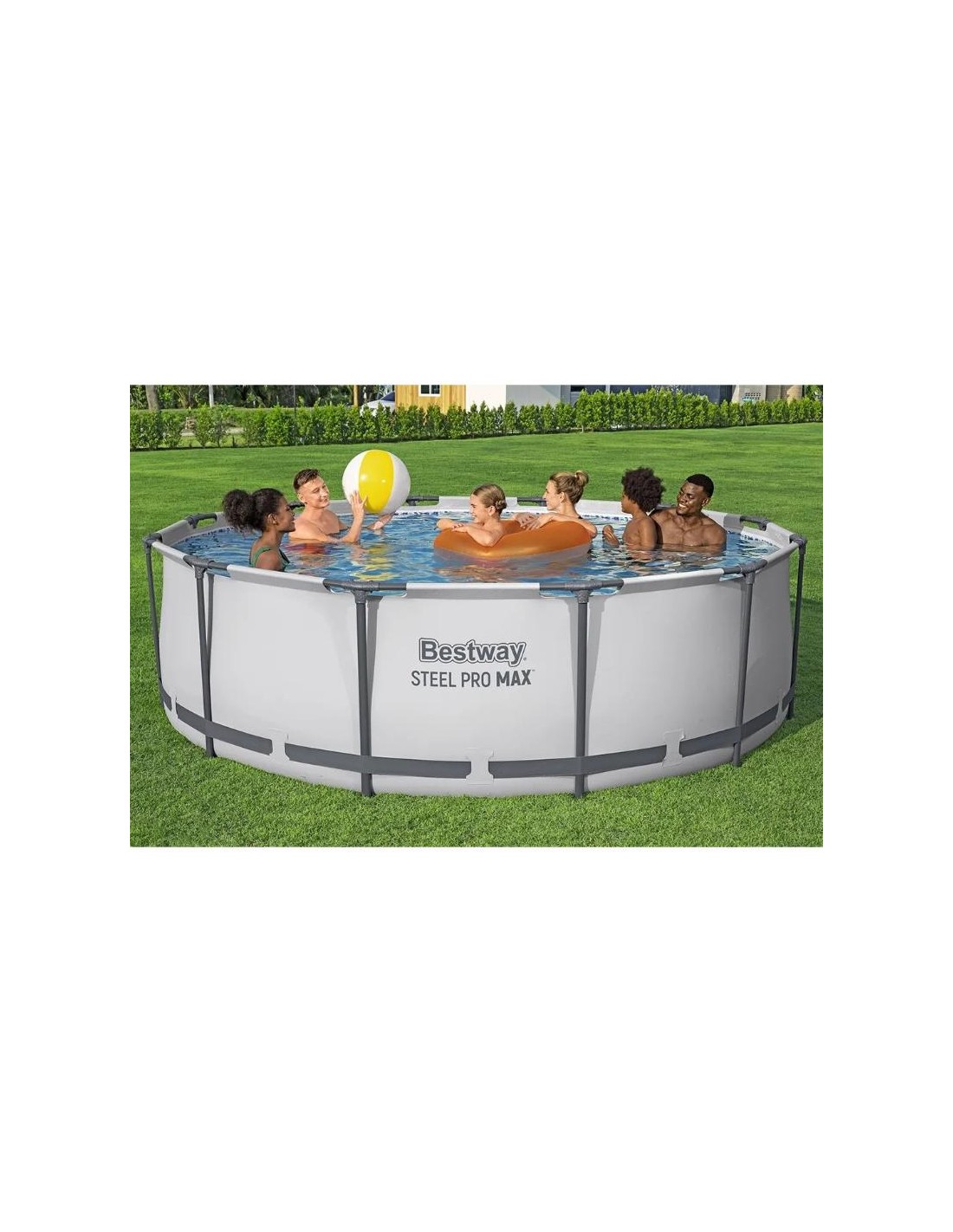 Piscine Bestway 56420 Steel Pro MAX 366x122 cm installée