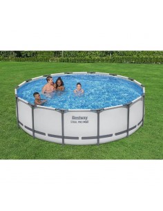 Piscine hors sol Bestway 4.27m Steel Pro MAX vue extérieure 2