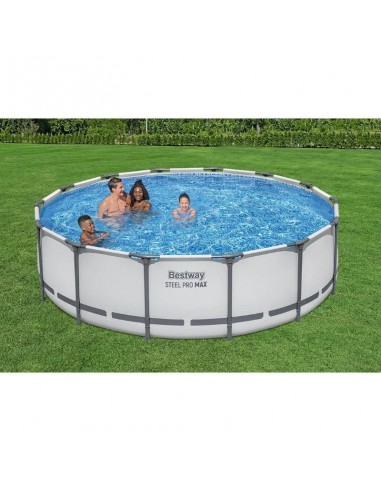Piscine ronde Bestway Steel Pro MAX 427 cm familiale Piscine ronde Bestway Steel Pro MAX 427 cm familiale