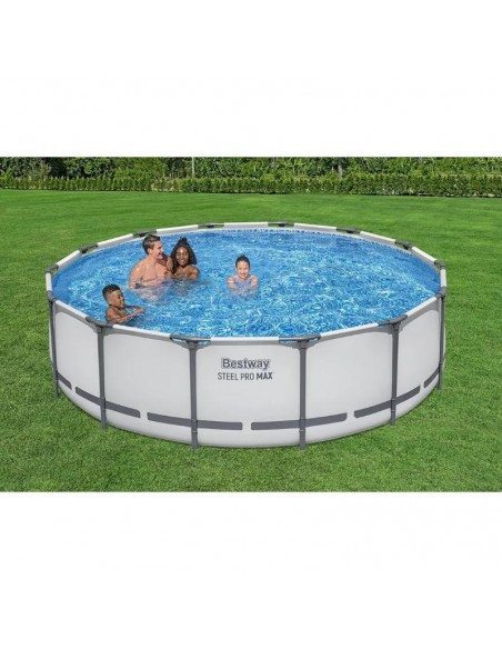 Piscine ronde Bestway Steel Pro MAX 427 cm familiale Piscine ronde Bestway Steel Pro MAX 427 cm familiale