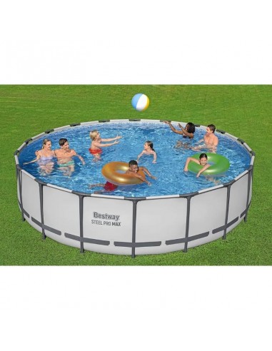 Piscine ronde Bestway Steel Pro MAX 5.49m famille Piscine ronde Bestway Steel Pro MAX 5.49m famille