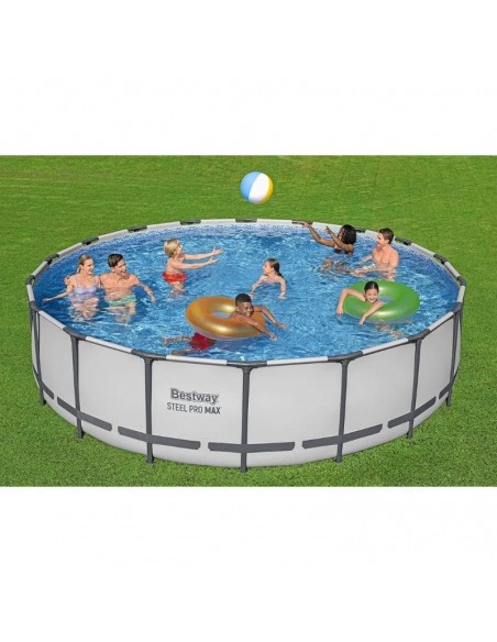 Piscine ronde Bestway Steel Pro MAX 5.49m famille Piscine ronde Bestway Steel Pro MAX 5.49m famille