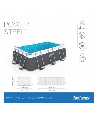 Frame pool Bestway 4.04 x 2.01 eau claire filtration Frame pool Bestway 4.04 x 2.01 eau claire filtration