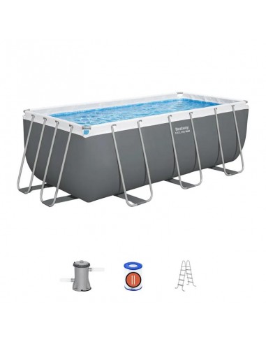 Piscine rectangulaire hors-sol Bestway structure métal durable Piscine rectangulaire hors-sol Bestway structure métal durable