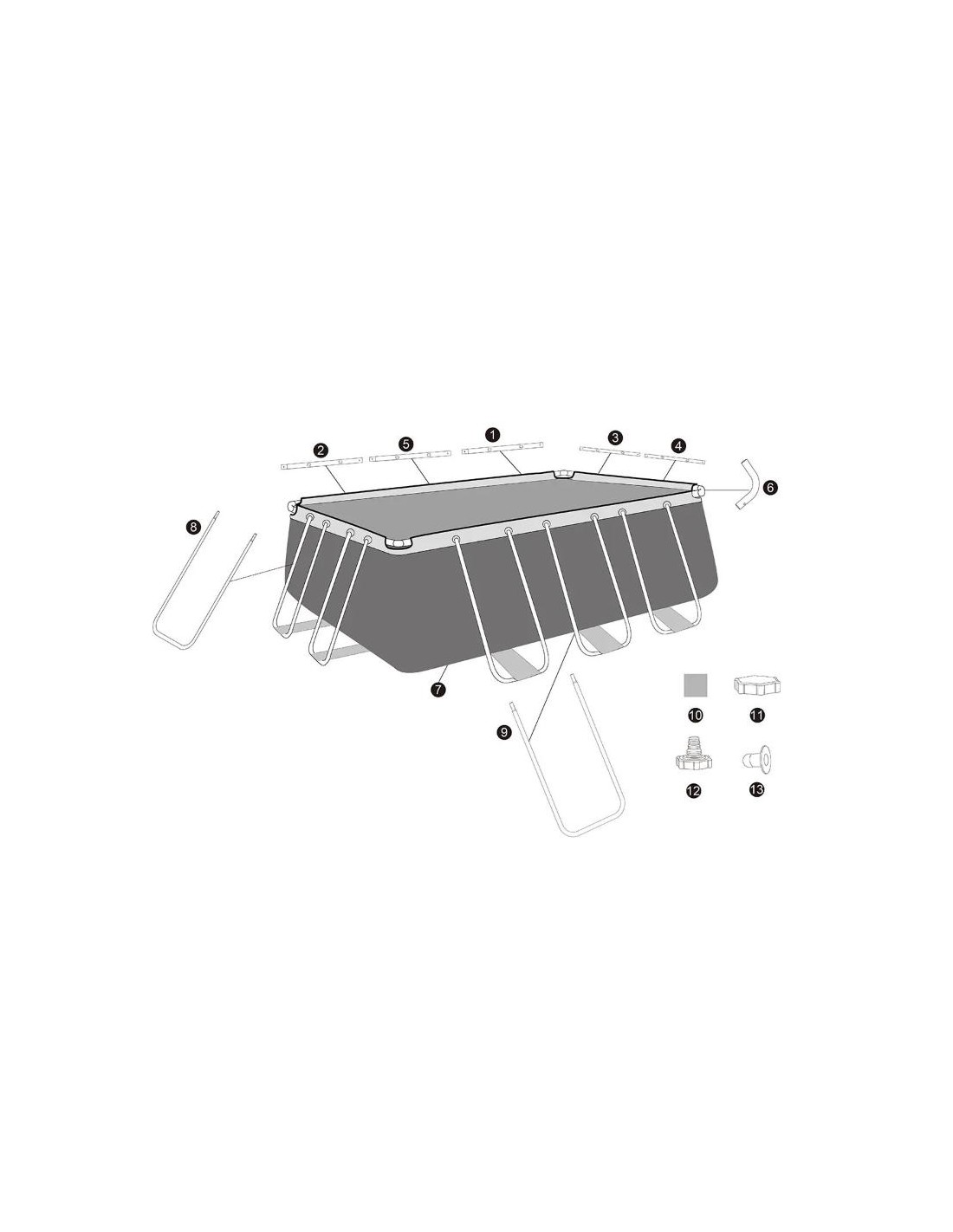 Piscine Bestway Power Steel 56456 avec filtration pompe