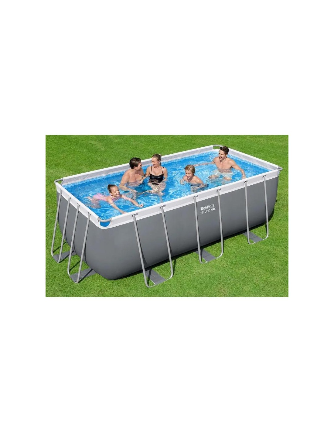 Piscine Bestway Power Steel 56456 rectangulaire complète