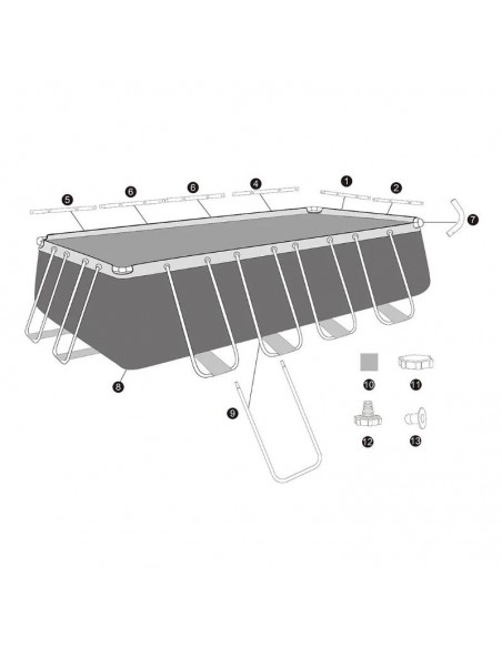 Piscine Bestway 56670 avec filtre à sable complet Piscine Bestway 56670 avec filtre à sable complet