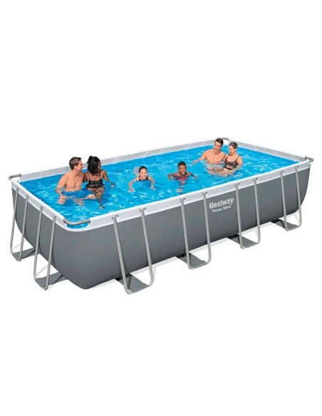 Bestway Power Steel 56465 piscine extérieure structure acier durable Bestway Power Steel 56465 piscine extérieure structure acier durable