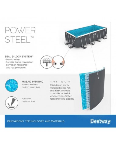 piscine Bestway Power Steel 56465 accessoires inclus filtration piscine Bestway Power Steel 56465 accessoires inclus filtration