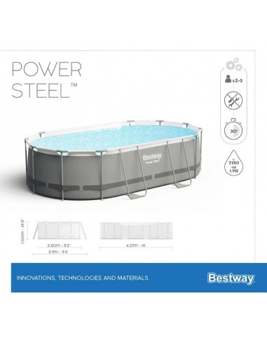 Piscine jardin Bestway ovale 4.27m montage facile Piscine jardin Bestway ovale 4.27m montage facile