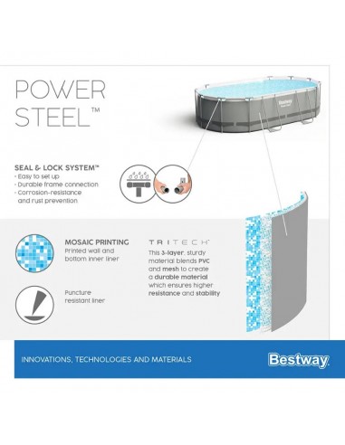 Piscine Bestway Power Steel 56448 installation rapide sans outil Piscine Bestway Power Steel 56448 installation rapide sans outil