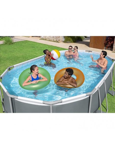 Piscine hors sol structure acier Bestway jardin extérieur été Piscine hors sol structure acier Bestway jardin extérieur été
