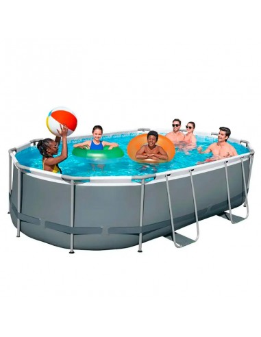 Piscine tubulaire Bestway ovale 4.88m x 3.05m jardin familial Piscine tubulaire Bestway ovale 4.88m x 3.05m jardin familial