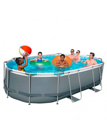 Piscine tubulaire Bestway ovale 4.88m x 3.05m jardin familial Piscine tubulaire Bestway ovale 4.88m x 3.05m jardin familial