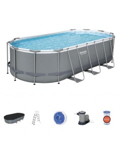 Piscine ovale Bestway Power Steel grand format été 2