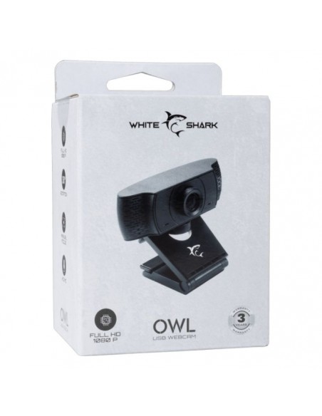 Webcam Gamer WHITE SHARK GCW 004 OWL FULL HD - Noir(GWC-004)