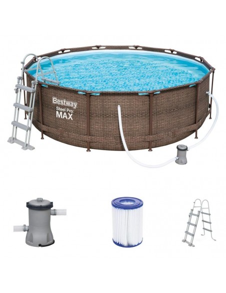Piscine Bestway avec échelle de sécurité installation facile Piscine Bestway avec échelle de sécurité installation facile