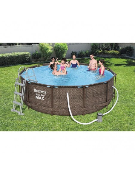 Piscine Bestway 56709 structure acier galvanisé robuste Piscine Bestway 56709 structure acier galvanisé robuste
