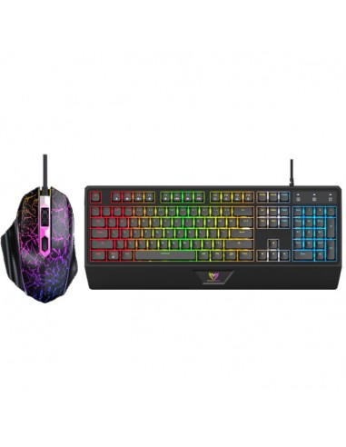 Ensemble Clavier et Souris Gamer Filaire STAR WAVE GCM1088 RGB - Noir(GCM1088 GAMING)