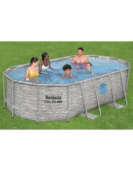 Piscine Bestway 56714 structure tubulaire résistante été Piscine Bestway 56714 structure tubulaire résistante été