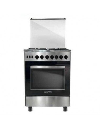 Cuisinière MAXWELL MAX-CFB60GIS 4 Feux 60cm - Inox(MAX-CFM60EIX)