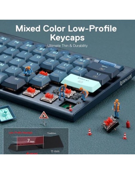 Clavier Gamer Mécanique Redragon NOCTIS K632 PRO RGB Red Switch BLEU(K632NB-RGB-PRO) Clavier Gamer Mécanique Redragon NOCTIS K632 PRO RGB Red Switch BLEU(K632NB-RGB-PRO)