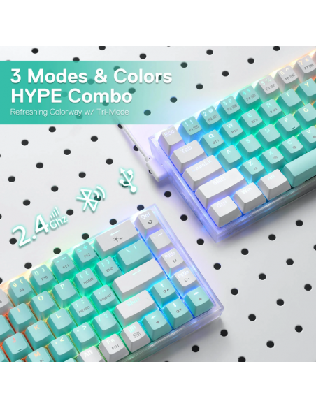 Clavier Gamer Mécanique Redragon Castor Pro K631 PRO-GW RGB Blanc(K631RGB-PRO-GW) Clavier Gamer Mécanique Redragon Castor Pro K631 PRO-GW RGB Blanc(K631RGB-PRO-GW)