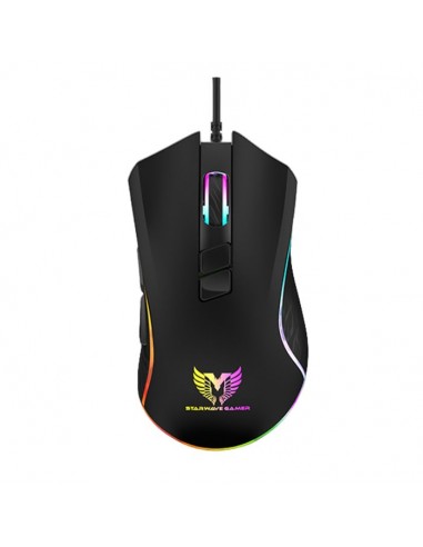 Souris Gamer Filaire STAR WAVE GM1096 Rétroéclairage RGB - Noir(GM1096 GAMING)