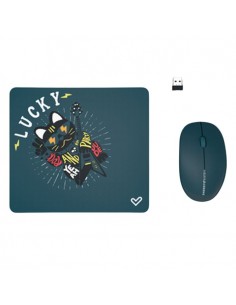 Ensemble Sans Fil Souris & Tapis STAR WAVE CM003 - Vert(SW-CM003)