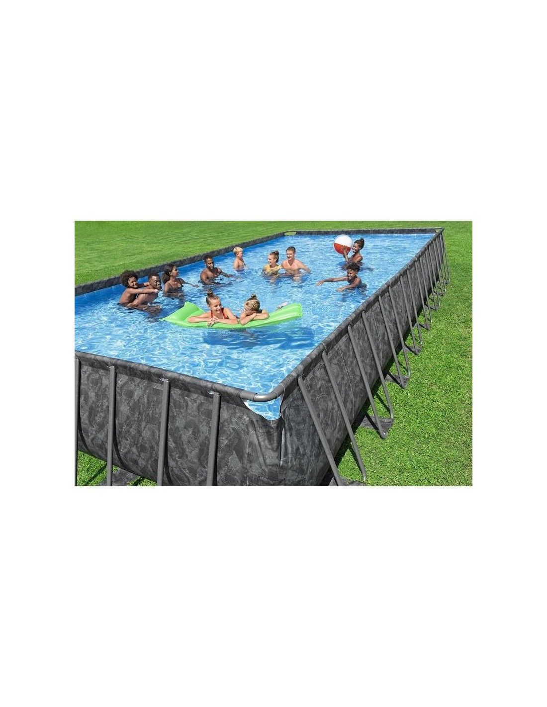 Piscine hors sol Bestway rectangulaire avec structure en acier galvanisé