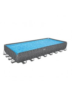 Bestway APX 365 pool set rectangulaire grande capacité pour jardin