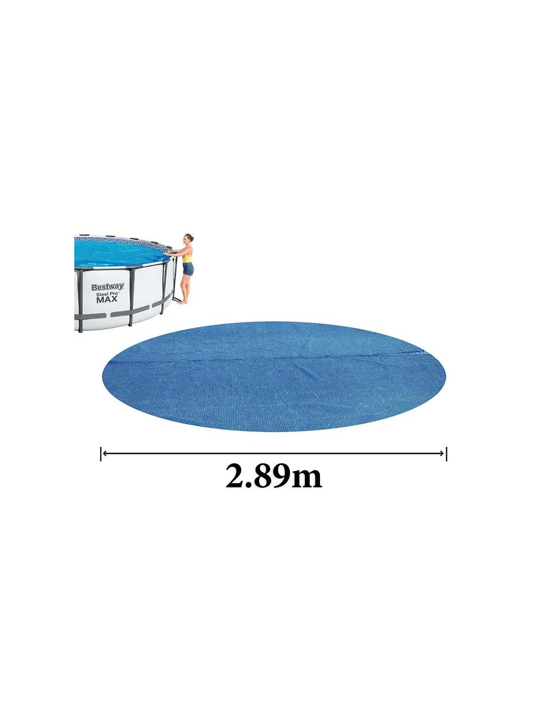 Bâche solaire piscine 3.05m anti évaporation Bestway