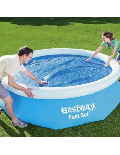 Bâche de Piscine Solaire Bestway 58242 améliore température eau 2