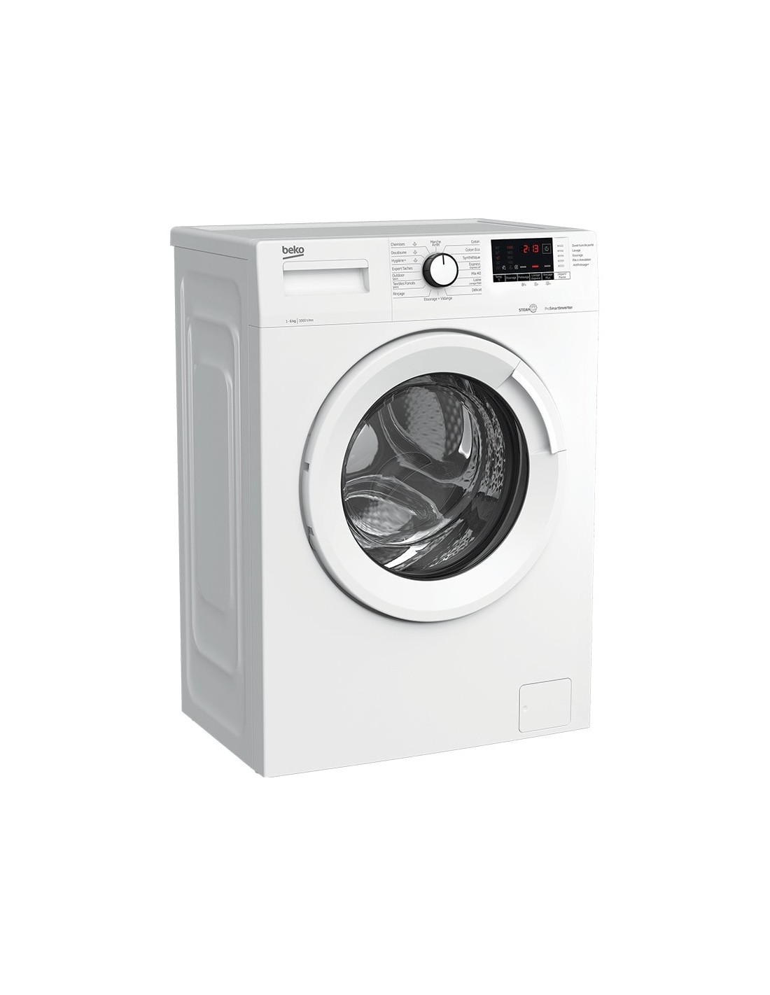 Capacité de lavage de 6 kg de la machine Beko WUE6513XWW
