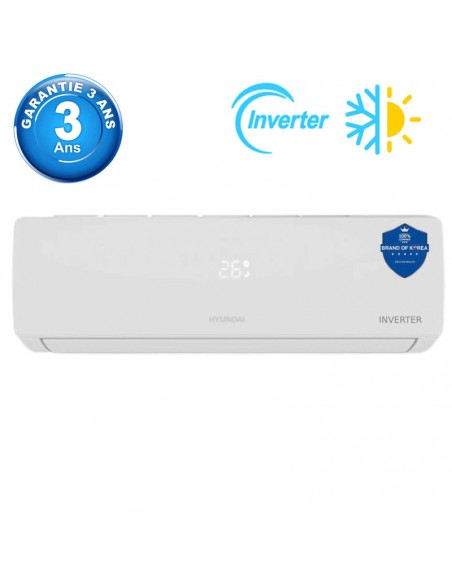 Climatiseur Hyundai 24000 BTU Inverter Chaud & Froid Blanc(HY2-24.INV) Climatiseur Hyundai 24000 BTU Inverter Chaud & Froid Blanc(HY2-24.INV)