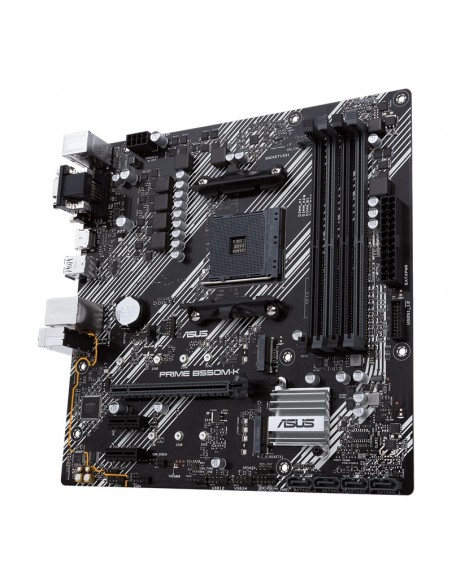 ASUS B550M-K vue ports arrière HDMI USB ASUS B550M-K vue ports arrière HDMI USB