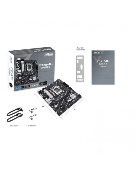 ASUS Prime B760M-K slots DDR5 haute performance ASUS Prime B760M-K slots DDR5 haute performance