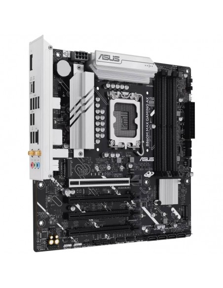 ASUS B860M MAX GAMING AX vue connectique arrière complète ASUS B860M MAX GAMING AX vue connectique arrière complète
