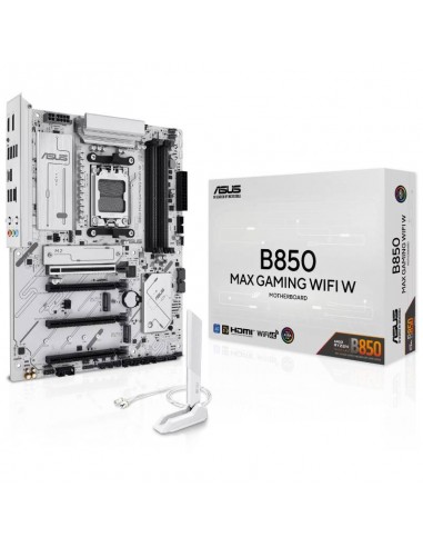 ASUS B850 MAX GAMING WIFI W vue ports M.2 PCIe 5 ASUS B850 MAX GAMING WIFI W vue ports M.2 PCIe 5